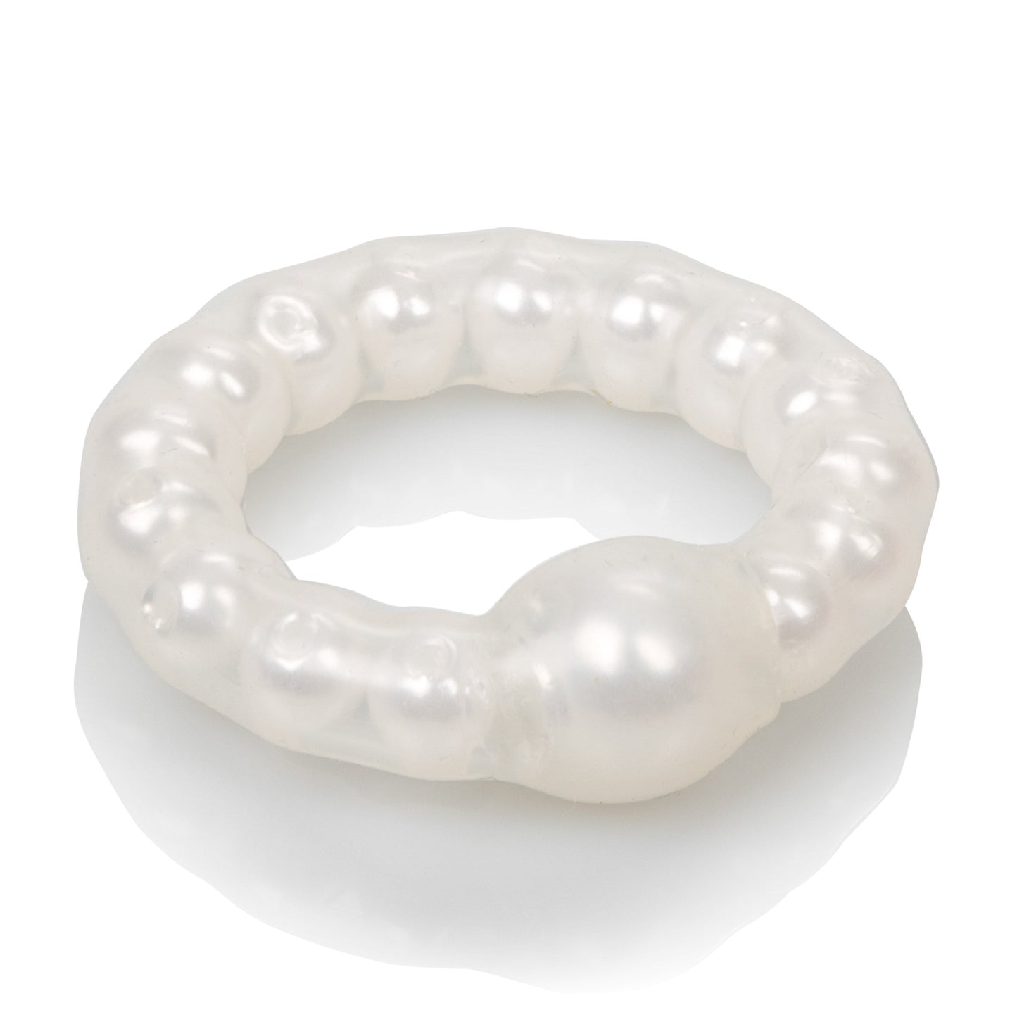 Pearl Beaded Prolong Ring with Stimulating Beads for Men