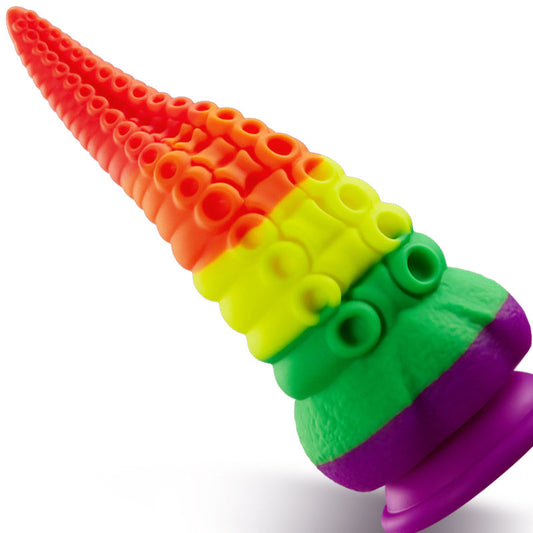Orlagh 8.66 Inch Rainbow Dildo with Suction Cup Rainbow Dildos