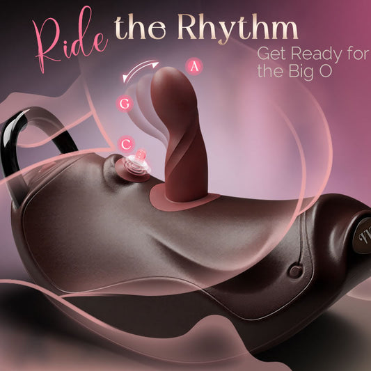 VVD Rider Air Riding Sex Machine - Thrusting Piston Dildo with Dual Vibrating Attachments | Hands-Free Cowgirl Style Dildos