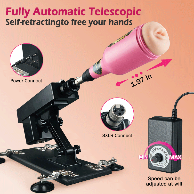 Azax - Ultimate Pleasure with Top-Rated Sex Machine 7 Accessories Automatic Thrust Anal Love Dildos