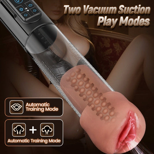 AcmeJoy 3-in-1 Design 3 Vacuum Suction Automatic Suction Penis Pump Penis Pumps