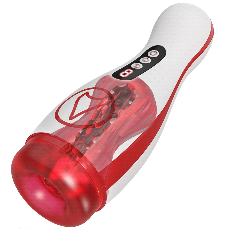 Valeria - 7 Suction Vibrations Voice Moans Masturbator Immersive Interaction Male Stroker White Masturbation Cup