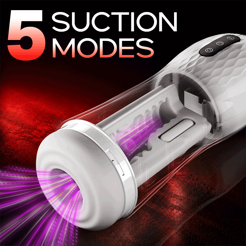 Phantom - 3-in-1 Suction + Vibration + 40℃ Warmth Trilingual Voice Blowjob Stroker Masturbation Cup