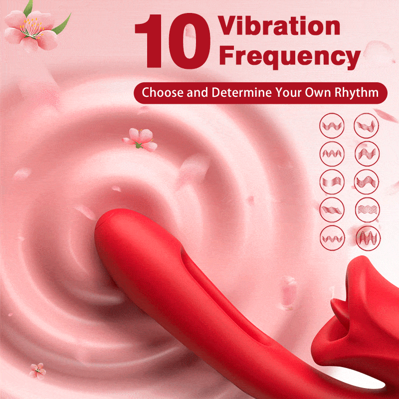 Bisou - Shaped Biting Soother with Vibration & Flapping Vibrators