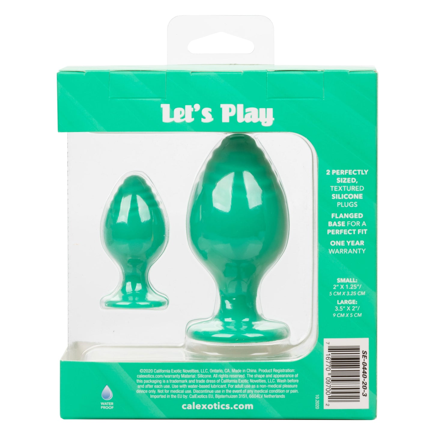 Cheeky Butt Plug Duo (Green) – Playful Butt Plug Set