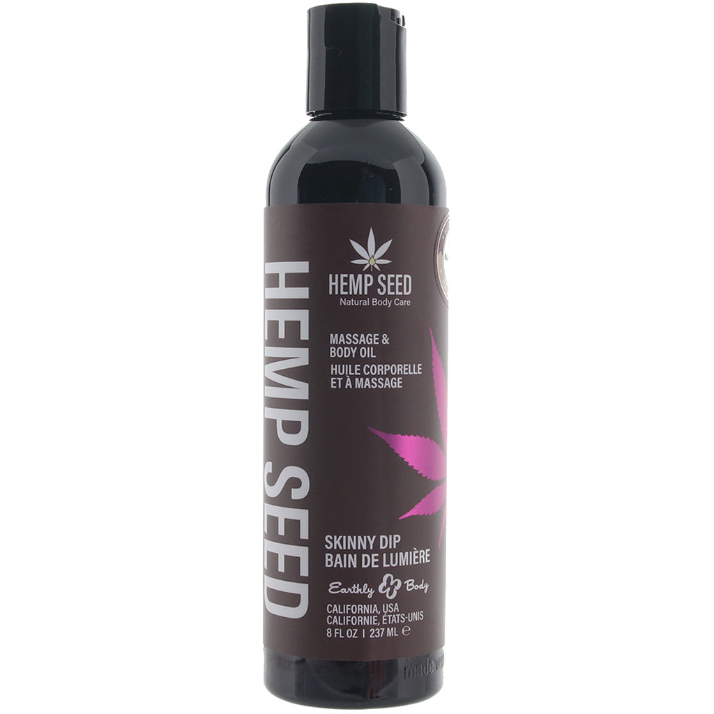 Hemp Seed Massage Oil 8oz/236ml in Skinny Dip Sensual Love > Massage