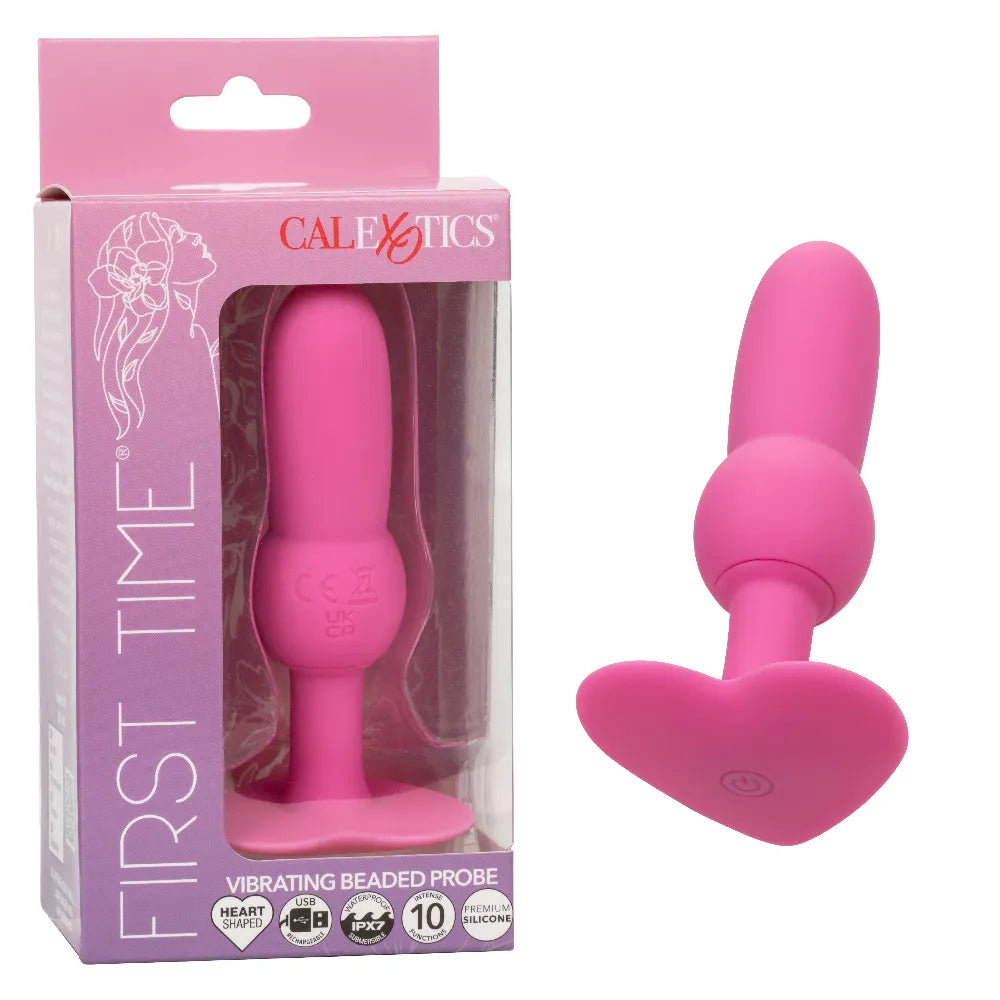 First Time Vibrating Beaded Probe – 3.7" Beginner Vibrator