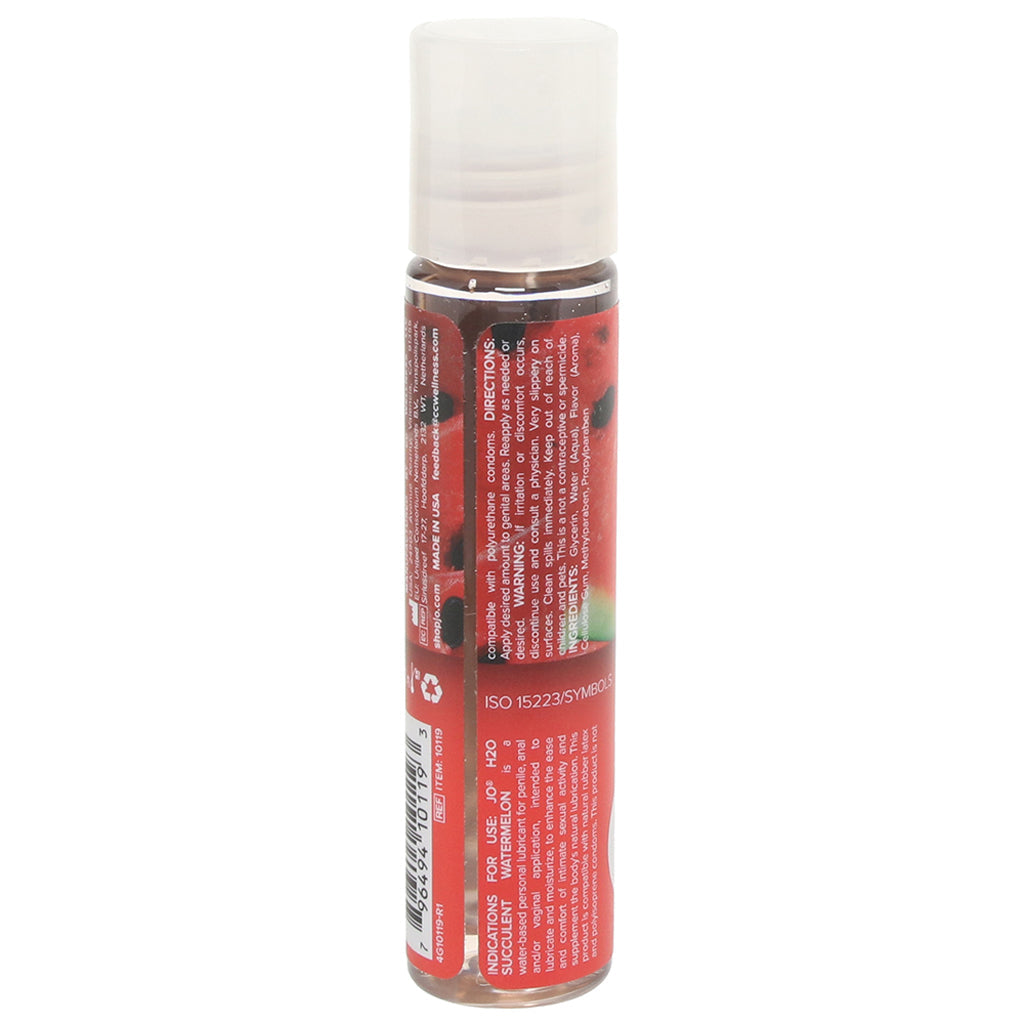 H2O Flavored Lube 1oz/30ml in Watermelon Lubes and Lotions > Flavored Sex Lubes