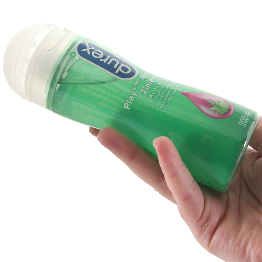 Play 2 in 1 Aloe Vera Massage Gel & Lubricant in 6.76oz/200 Lubes and Lotions > Water Based Sex Lubes