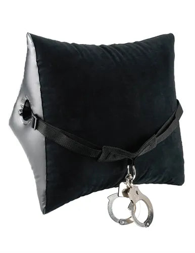 Fetish Fantasy Series Deluxe Position Master – Inflatable Position Pillow with Cuffs