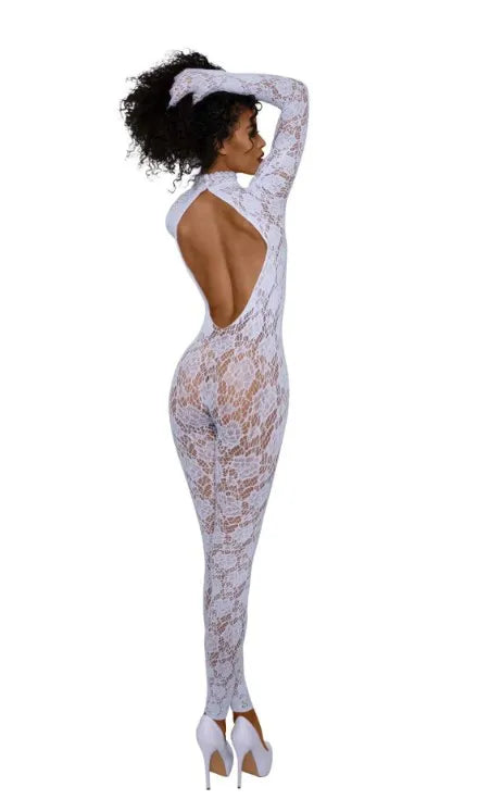 Gloved Bodystocking Dmnd – Nylon Spandex Bodystocking