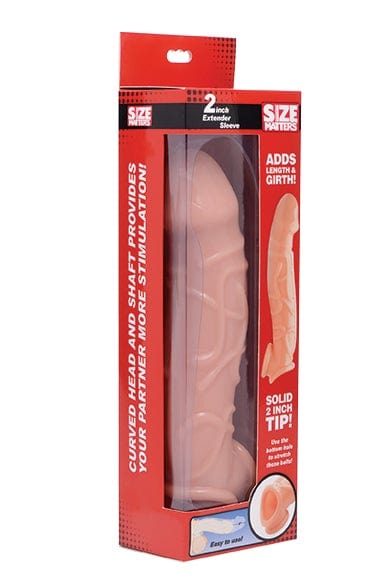2in Extender Sleeve Flesh - 9 In Total Length, 1.2 In Diameter