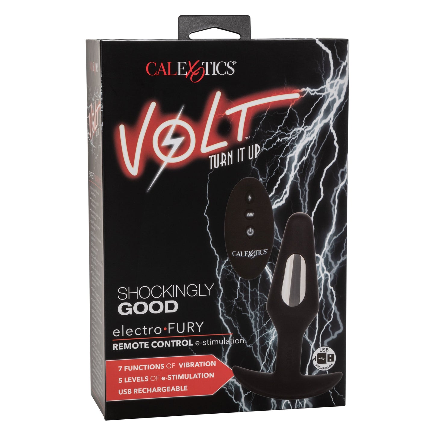 Volt Electro-Fury Remote Control Electro-Stimulation Probe Massager