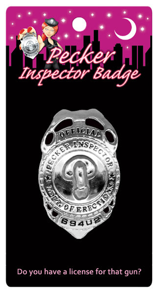Pecker Inspector Badge – Novelty Party Accessory