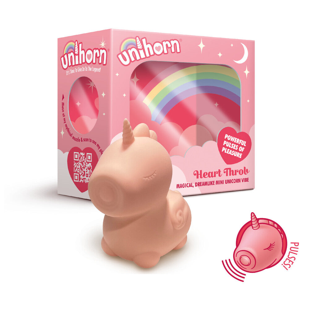 Unihorn Heart Throb – Pulsating Silicone Clitoral Vibrator