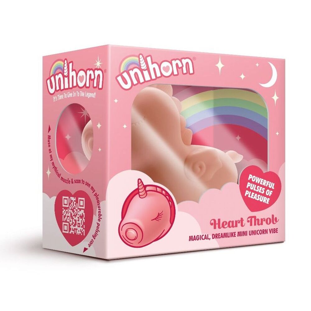 Unihorn Heart Throb – Pulsating Silicone Clitoral Vibrator