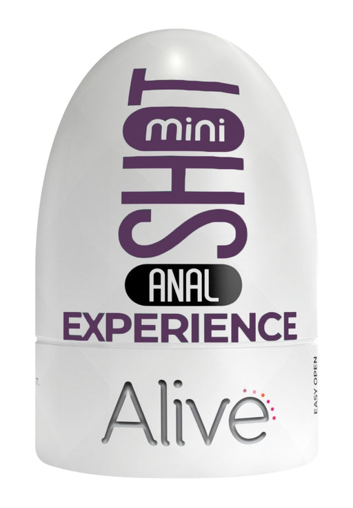 Alive Mini Shot Masturbator Ass Compact Anal Experience White and Purple