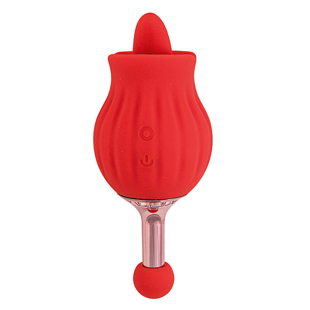 Nasstoys Clit-Tastic Rose Bud Dual Massager – Dual-Ended Vibrator