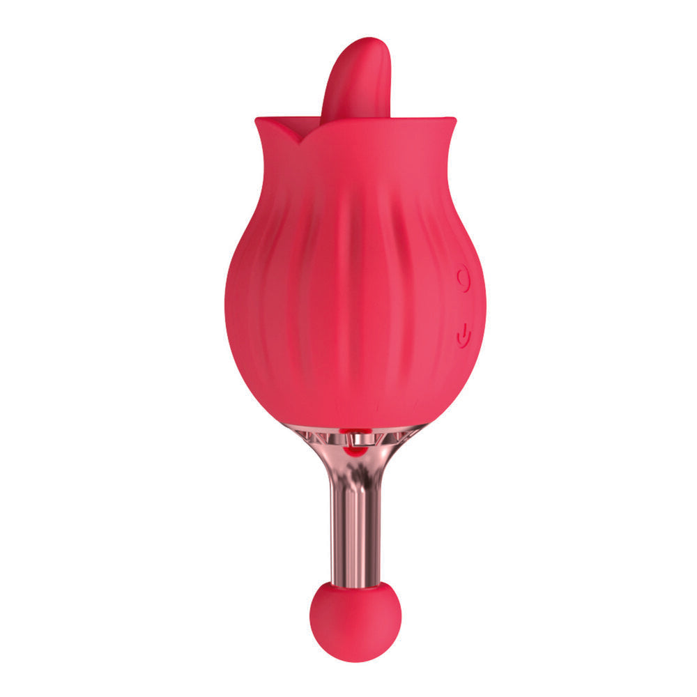 Nasstoys Clit-Tastic Rose Bud Dual Massager – Dual-Ended Vibrator