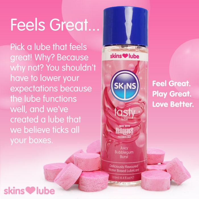 Skins Juicy Bubblegum Blast (130ml) – Water-Based Lubricant