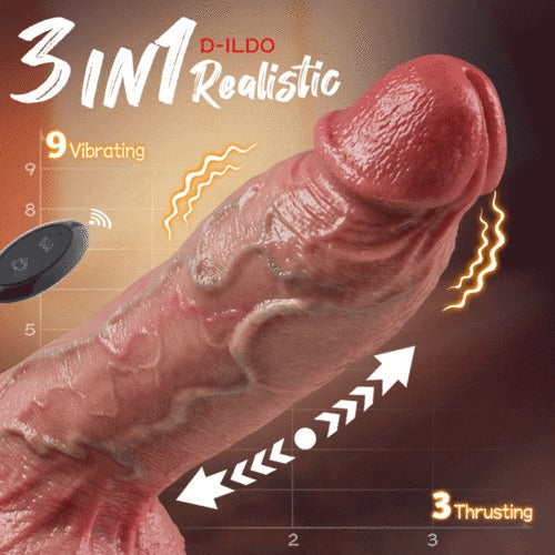 【70% OFF!】Kimi - 10.8‘’ x 2.32‘’ Thick Thrusting Dildo with Hand-Painted Veins & True-to-Life Skin Texture Dildos