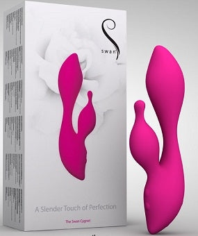 Swan The Swan Cygnet Vibrator Pink 18.8 cm Dual Motor Waterproof Silicone