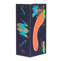The Mini Swan Wand Glow Orange 12cm Waterproof Silicone