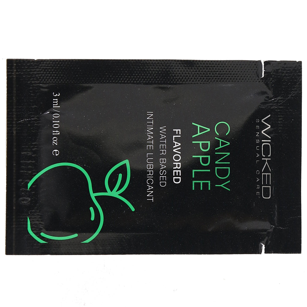 Aqua Flavored Lube .10oz/3ml in Candy Apple Lubes and Lotions > Flavored Sex Lubes