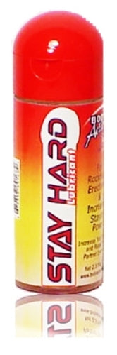 Body Action Stay Hard Water-Based Lubricant for Men 2 oz