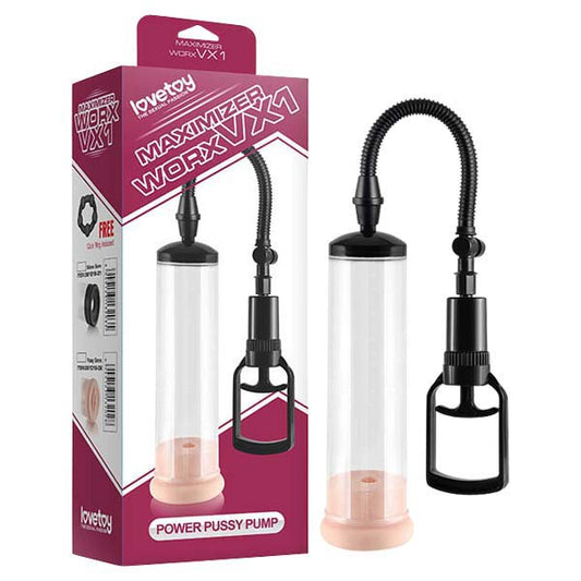 Maximizer Worx VX1 – Penis Pump with Vagina Sleeve and Cock Ring