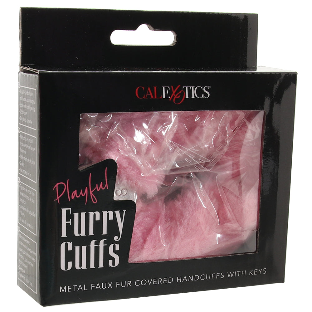 Playful Furry Cuffs with Keys in Pink Bondage and Fetish > Wrist and Ankle Cuffs