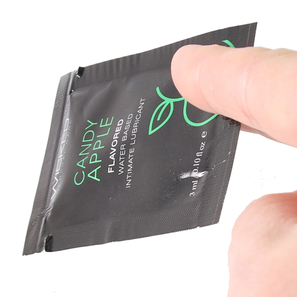 Aqua Flavored Lube .10oz/3ml in Candy Apple Lubes and Lotions > Flavored Sex Lubes