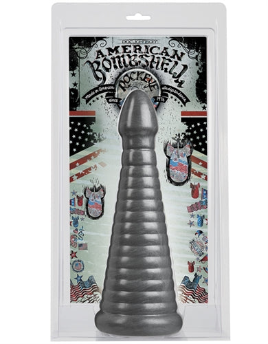 Rockeye 11 Inch Anal Dildo Gun Metal