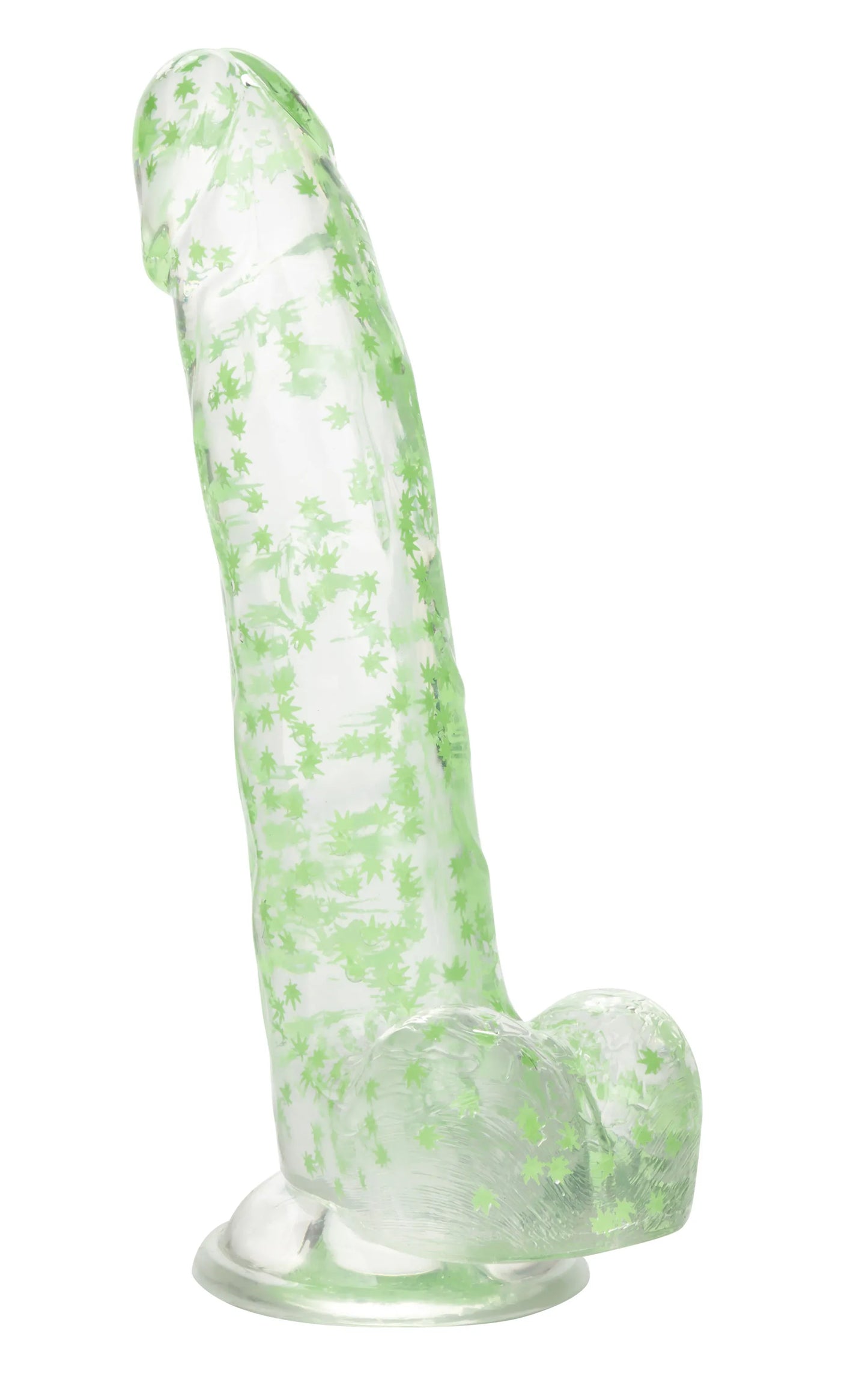 Naughty Bits I Leaf Dick – Glow-in-the-Dark 8 Inch Dildo
