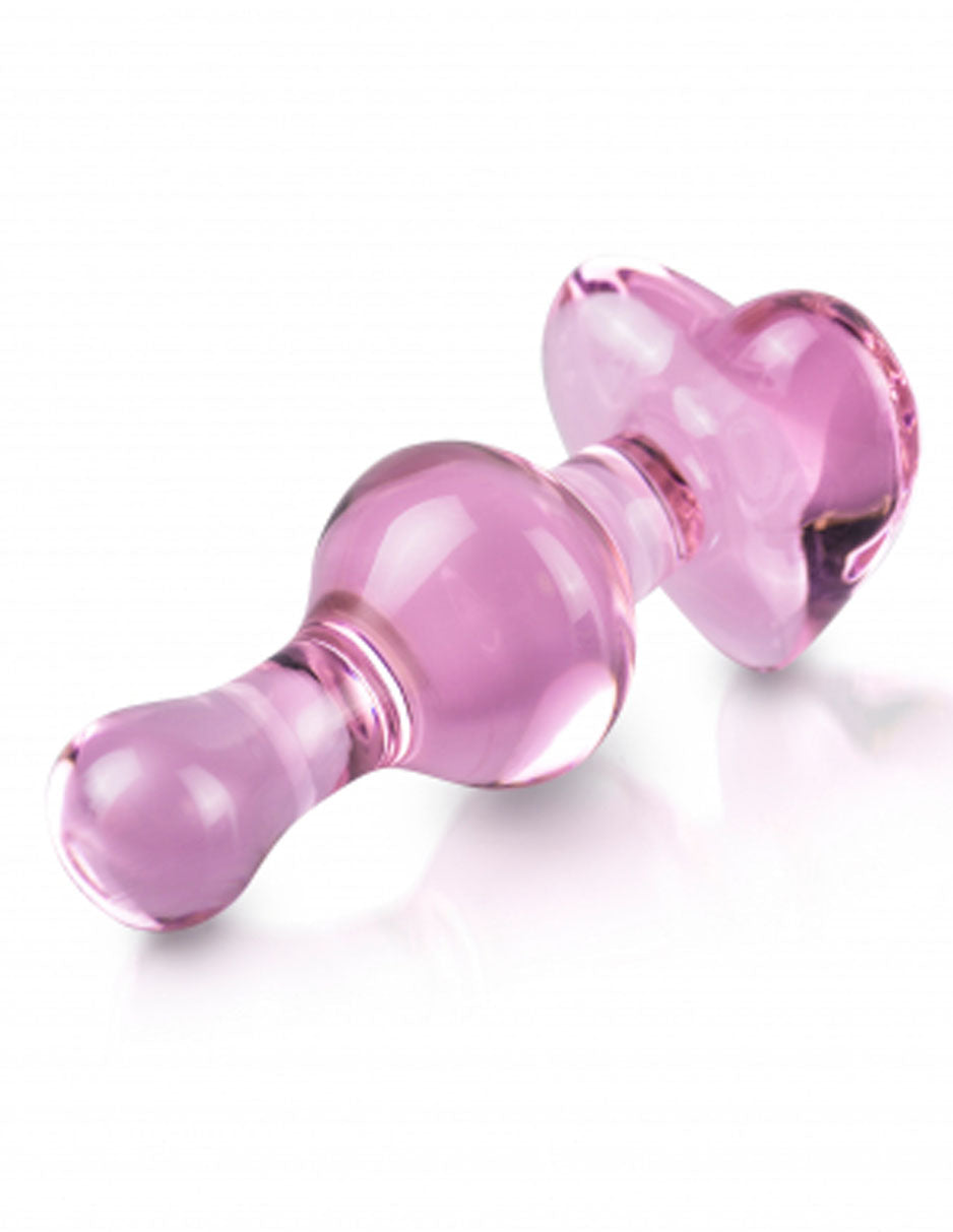 Icicles Pink Glass Massager Luxury Handcrafted Intimacy Toy
