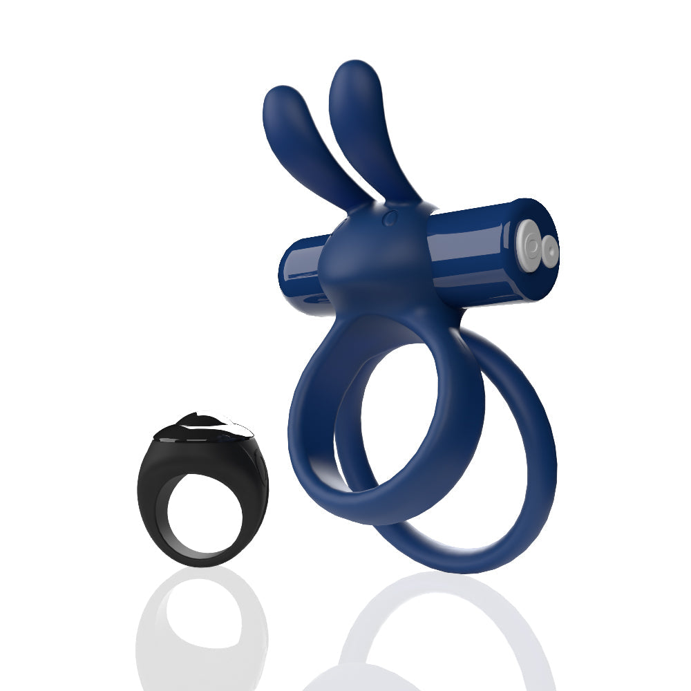 Ohare XL (Blue) – Remote-Controlled Rechargeable Waterproof Wearable Rabbit Vibrator