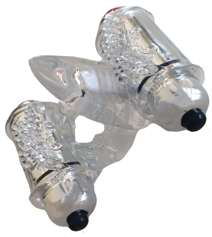 Wet Dreams Double Down – Water-Resistant Triple Motor Vibrating Cock Ring