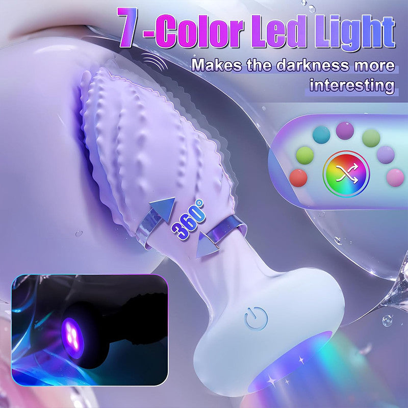 Little Monster - 360° rotating anal vibrator, 10 vibration frequencies, 7-color LED light Anal Toys
