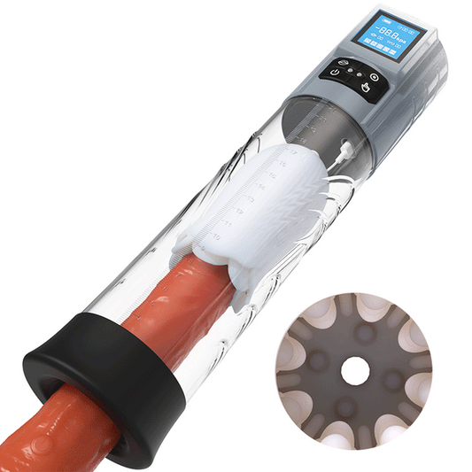 Acmejoy - Robert 2 IN 1 Powerful Vibrating Masturbator Penis Pump with Manual Mode Penis Pumps