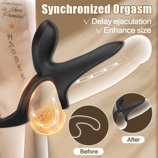 Sonic - Vibrating 3 in 1 Penis Ring Penis Rings