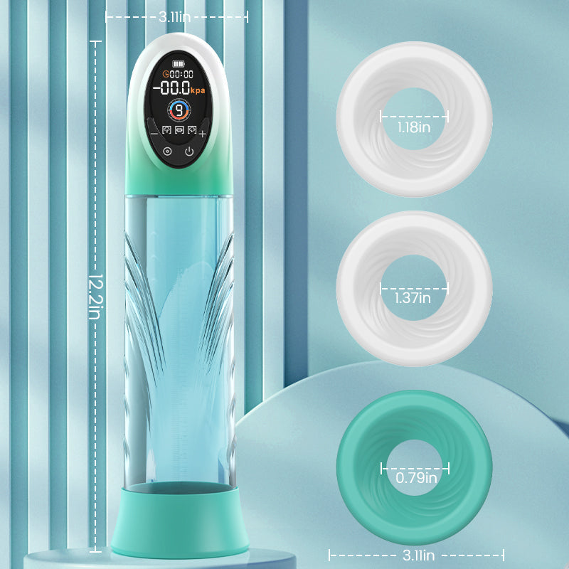 Source - Electric Vacuum and Water Penis Pump with LCD Display Penis Pumps