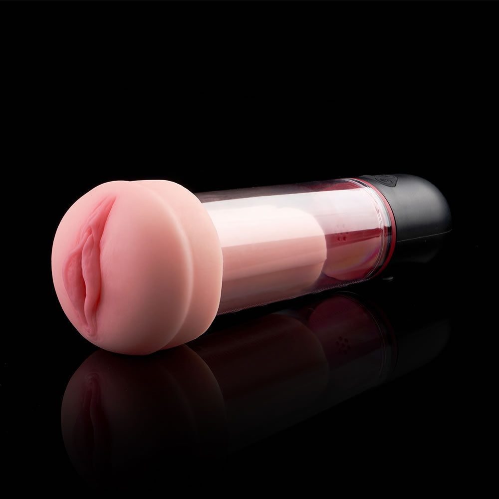 Acmejoy S-HANDE Pussy-Shaped Sleeve 3 Sucking 9 Vibrating Male Enlargement Pumps Penis Pumps