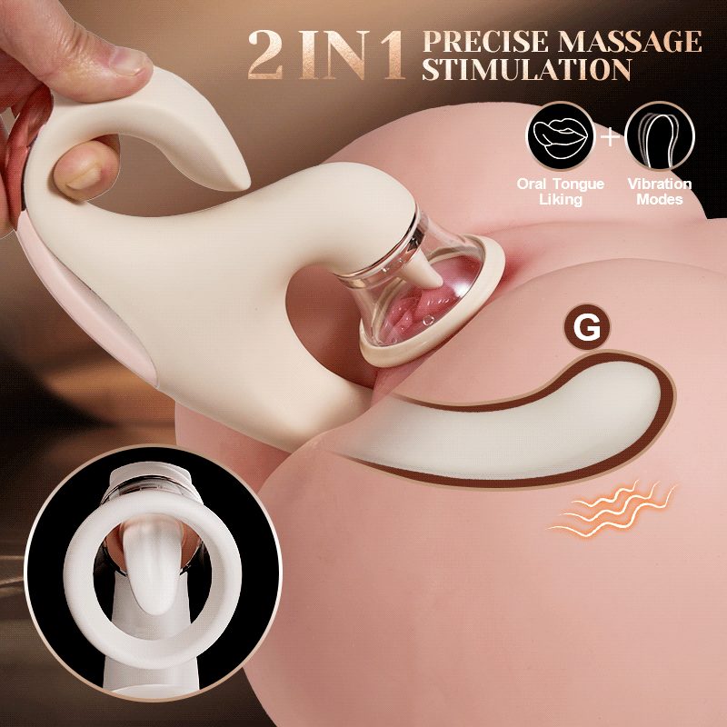 Sweetie Fox- Clitoral Arousal Tongue Licking Suction Vibration Triple Stimulation Vibrators Vibrators