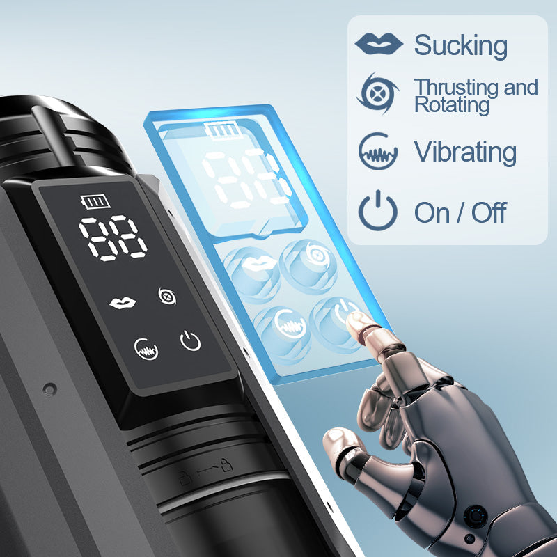 King -Powerful Suction 360° Deep Tight Wrapping Easy to Clean Masturbator Masturbation Cup