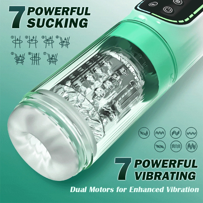 Heaven - 5 in 1 Function Automatic Male Stroker & Suction Penis Pump Masturbation Cup