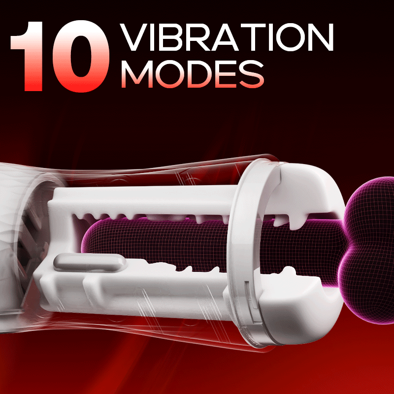 Phantom - 3-in-1 Suction + Vibration + 40℃ Warmth Trilingual Voice Blowjob Stroker Masturbation Cup