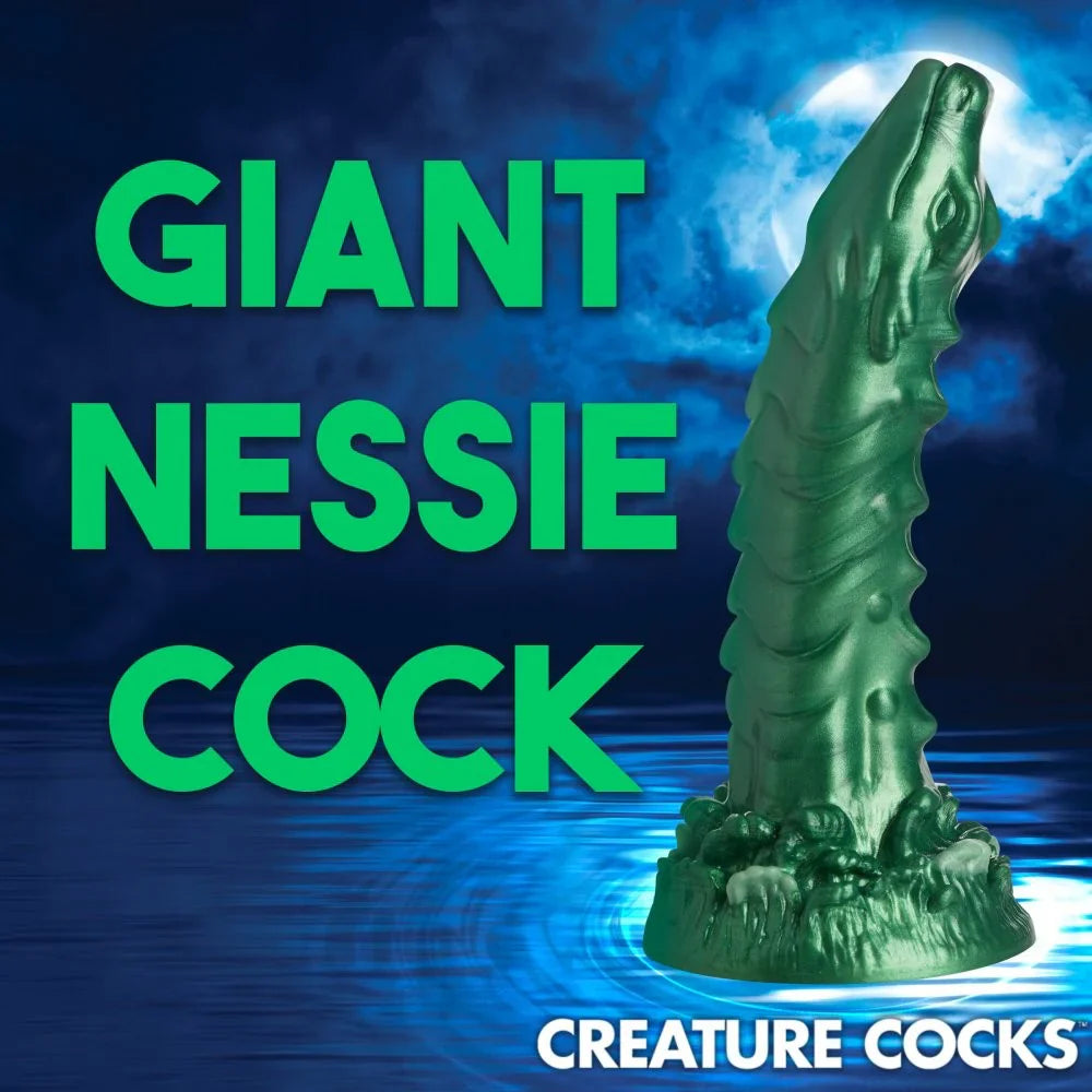 Creature Cocks Cockness Monster (Green) – 8.1" Silicone Dragon Dildo