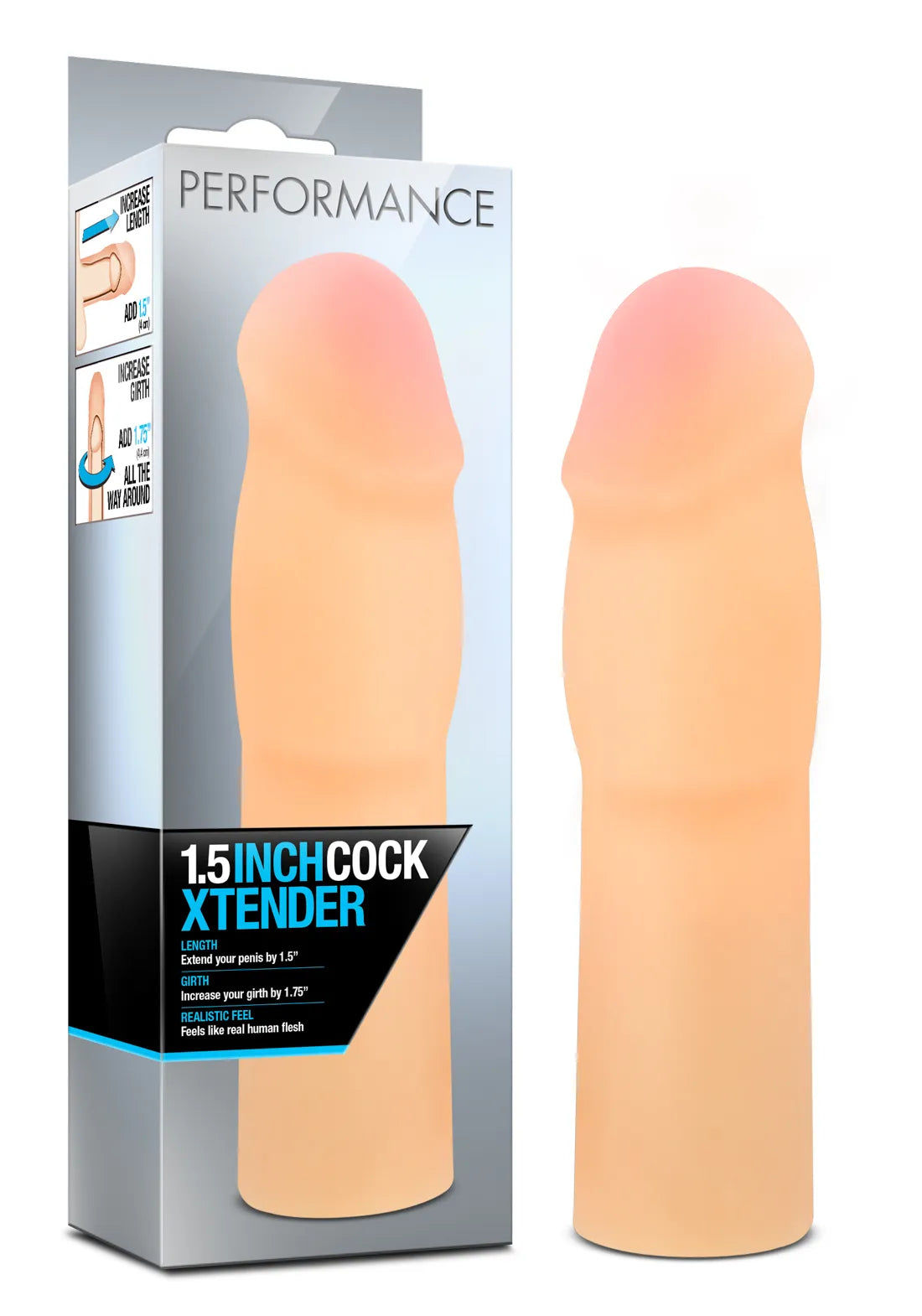 Performance 1.5 Inch Cock Xtender – 1.5 Inch Penis Extender