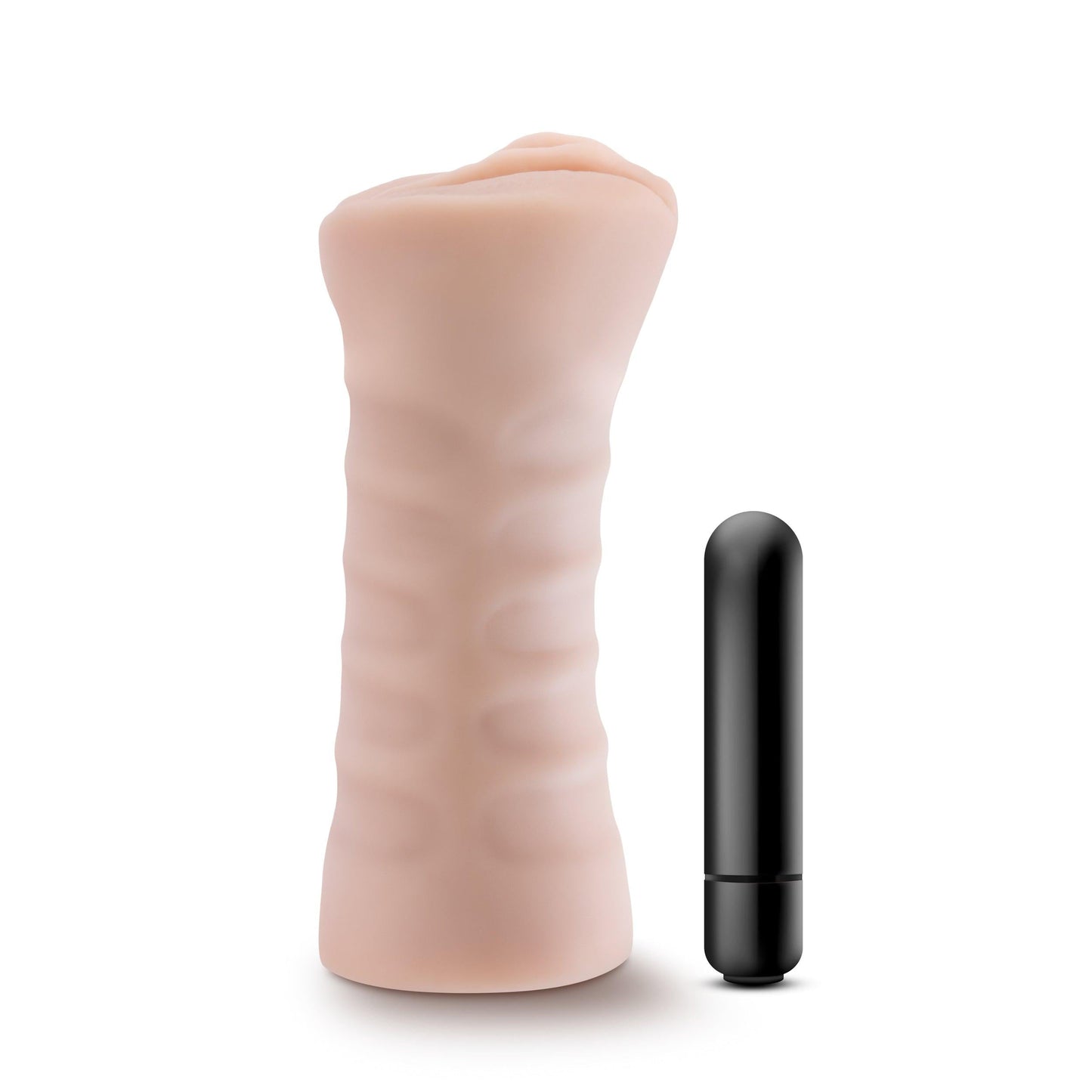 M For Men Rain Vanilla Realistic Vibrating Sleeve Toy