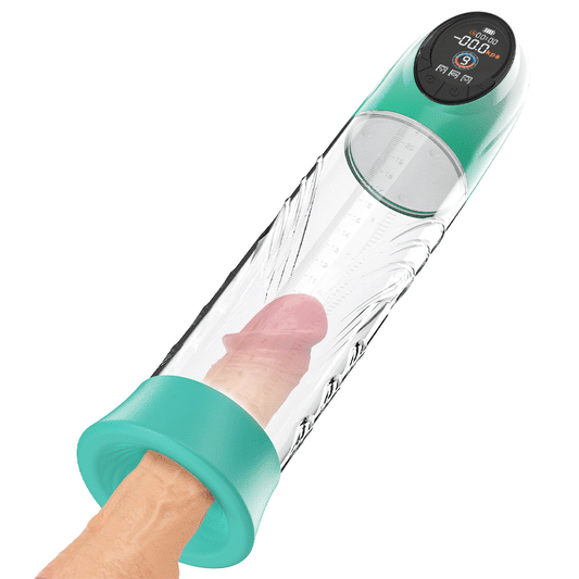 Source - Electric Vacuum and Water Penis Pump with LCD Display Green Penis Pumps